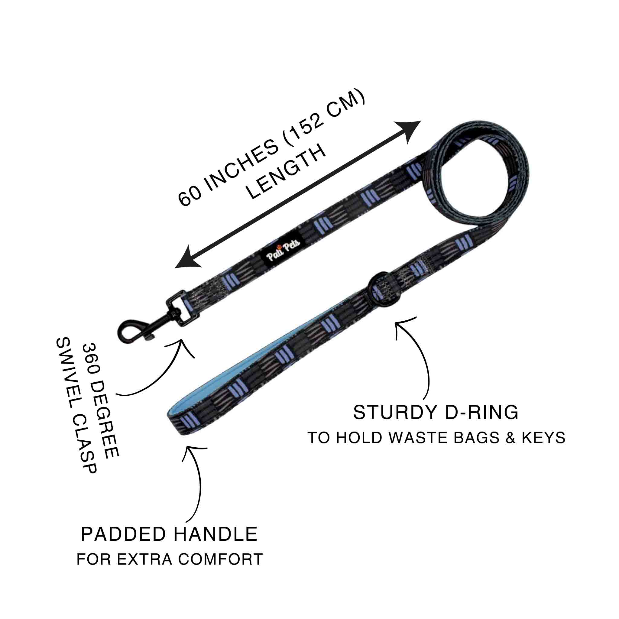 Pati Pets Dog Lead Size Chart